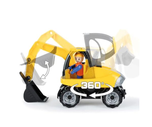 LENA: Camionete cu figură de excavator 25cm