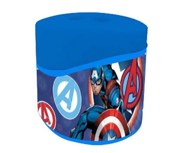 Avengers recipient din plastic ascuțitoare cu 2 găuri cu model Captain America
