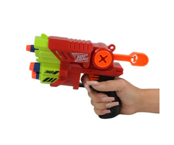 Air Blaster: EVA pistol cu gloanțe de burete cu tinta si cartuse 19x14cm