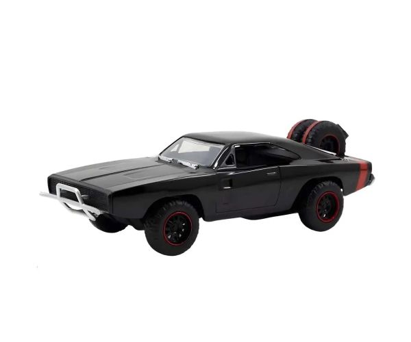 Fast & Furious: Dom Toretto Dodge Charger R/T 1970 & Dodge Charger Widebody 1968 mașină metalică 2 bucăți pachet 1/32 scală 13cm - Jada Toys