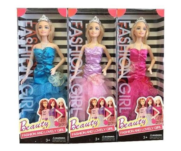 Fashion Gorl păpușă de modă în rochie 30cm trei variante