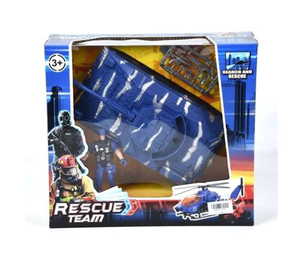 Rescue Team set de joacă soldați cu tanc