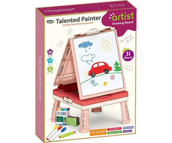 Culoarea roz față-verso tablă desen set 31 bucăți
