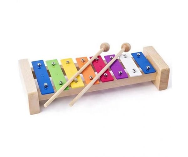 Instrument xilofon din lemn
