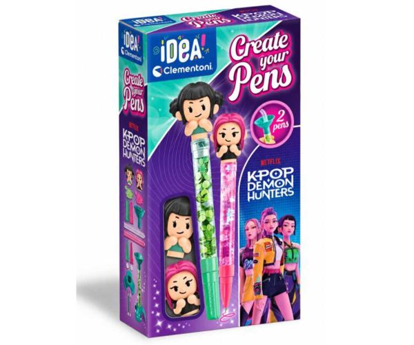 Idea Art Mini: K-Pop Demon Hunters set de creionare Zoey și Mira - Clementoni