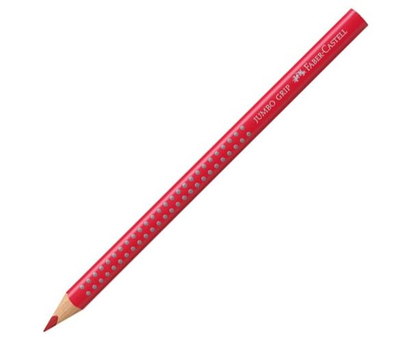 Faber-Castell: Jumbo Grip 2001 creion colorat roşu închis