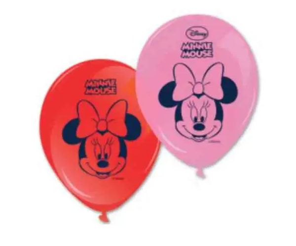Set de 8 baloane colorate Minnie Mouse