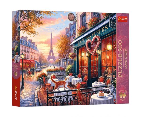 Poveste de dragoste Iubire la Paris puzzle de calitate premium de 500 de piese - Trefl