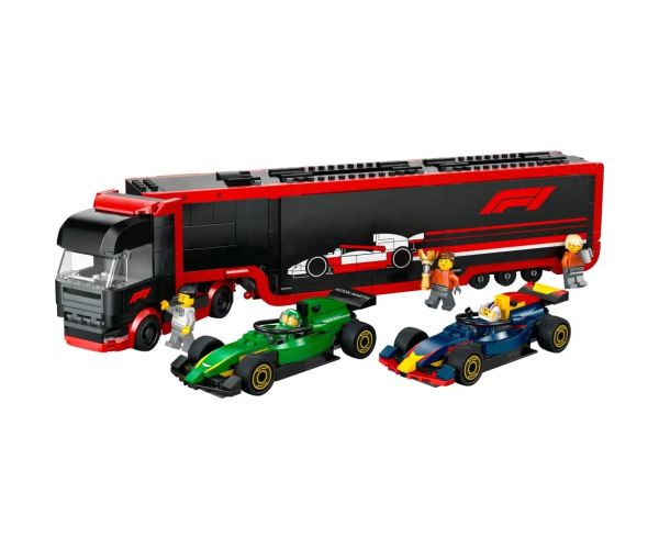 LEGO® City: Camion F1® cu mașinile RB20 și AMR24 F1® (60445)