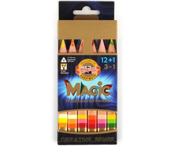 ICO: KOH-I-NOOR Magic set creioane colorate 12+1 bucăţi