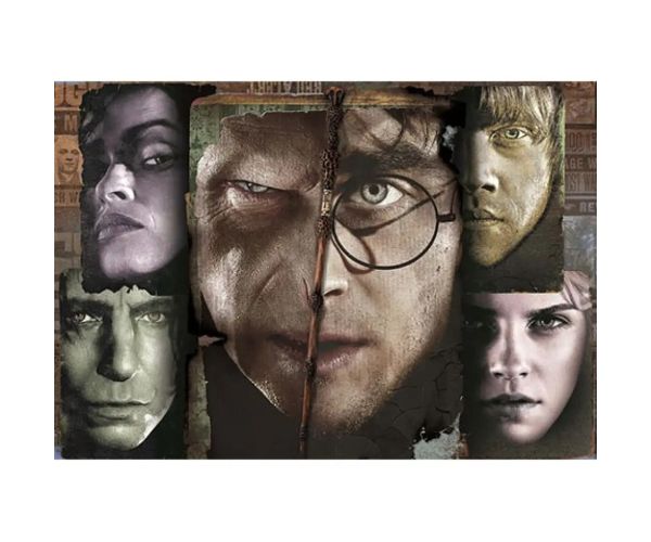Harry Potter și Lordul întunecat 1000 bucăți puzzle în valiză - Clementoni