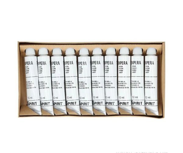 Tub tempera culoare albă 12ml 1bc