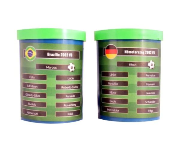 Joacă din nou finala Cupei Mondiale din 2002! Set Minifotbal Brazilia-Germania cu echipă cadou