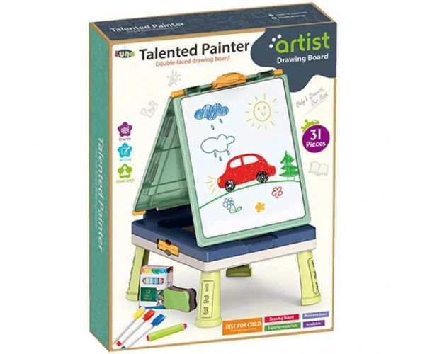 Culoarea verde față-verso tablă desen set 31 bucăți