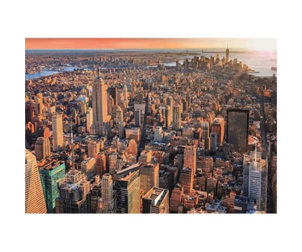 New York City apus de soare HQC puzzle 1000 bucăți - Clementoni