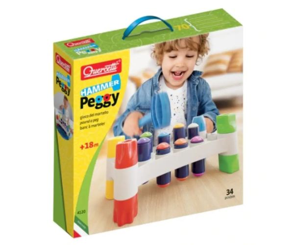 Quercetti: Peggy Hammer set de joacă creativă