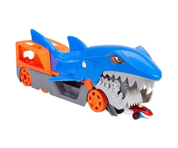 Hot Wheels: Shark Transporter set de joacă cu mașinuță - Mattel