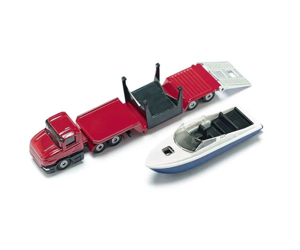 Set de joacă SIKU Camion cu barcă cu motor 1/87