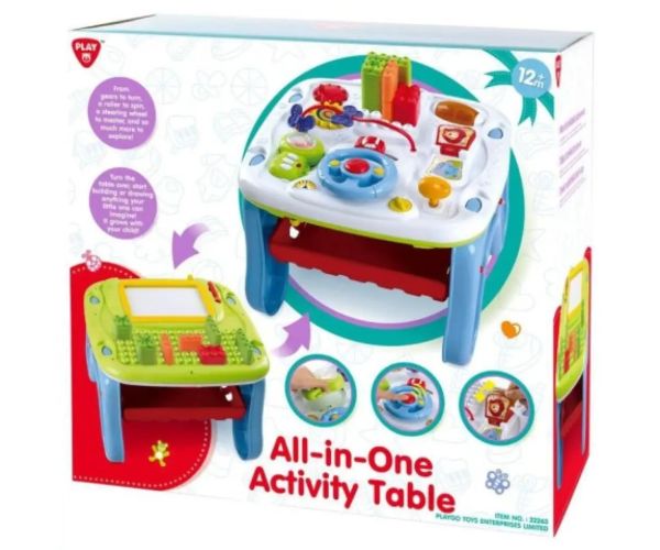 Playgo: All In One masă de joacă cu activități pe ambele părți