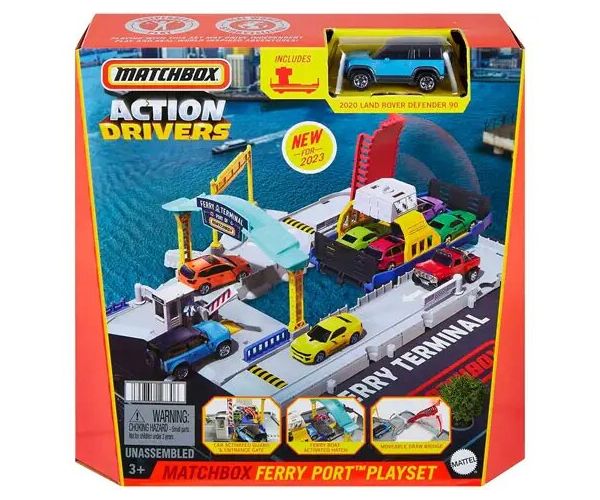 Matchbox: Ferry Port set de joacă cu mașinuță - Mattel