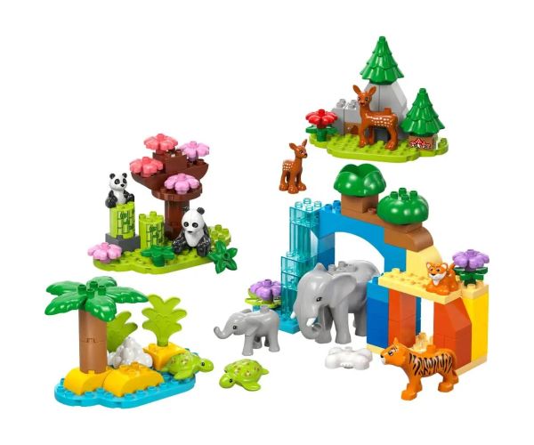 LEGO® DUPLO®: 3 în 1 familii de animale sălbatice (10446)