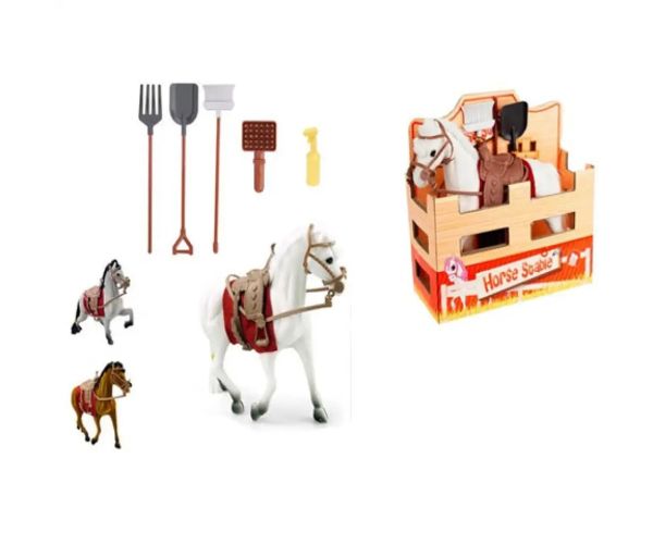 Set de joacă cai cu scule și accesorii 16 cm mai multe variante