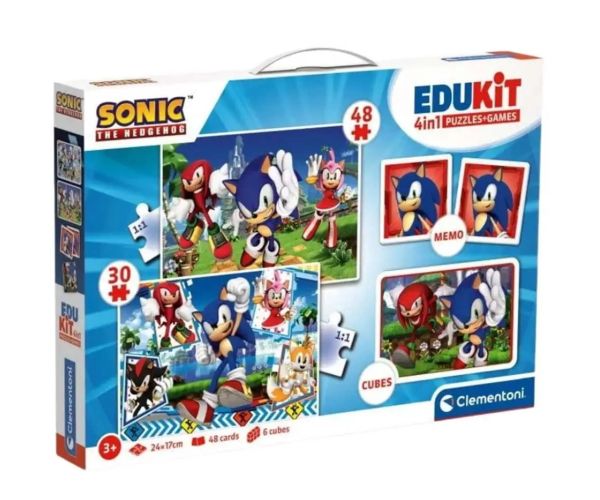 Edukit: Sonic 4 în 1 colecție de jocuri - Clementoni
