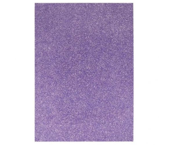 Spirit: Foaie decorativă sclipici culoarea mov A4 1bc