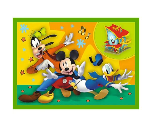 Mickey Mouse și prietenii 4 in 1 puzzle - Trefl