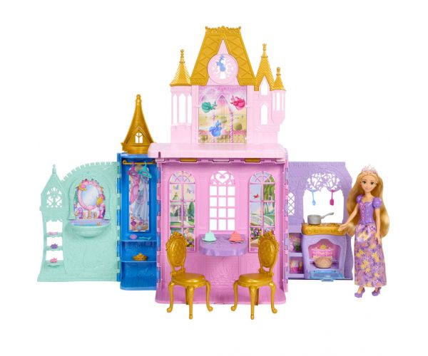 Disney Prințese Castel cu Rapunzel și Păpușă - Mattel