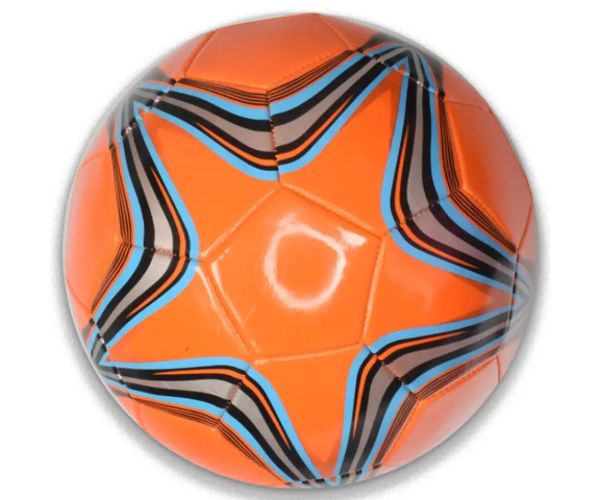 Minge de fotbal din piele artificială cu model stea 22 cm în diferite versiuni