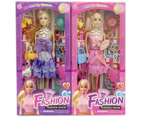 Fashion păpușă de modă cu accesorii în două variante