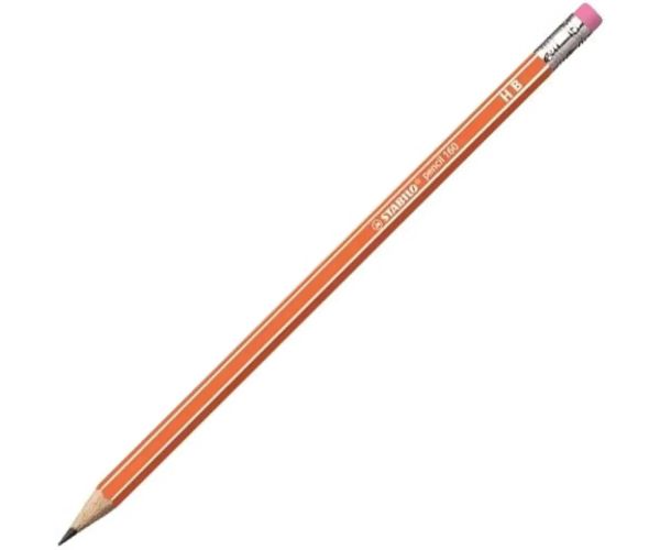 Stabilo: Portocaliu 160 RT creion grafit cu radieră HB