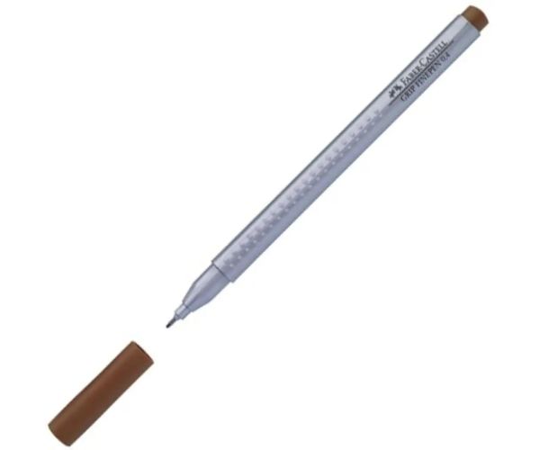 Faber-Castell: Grip Finepen 0,4 mm maro închis