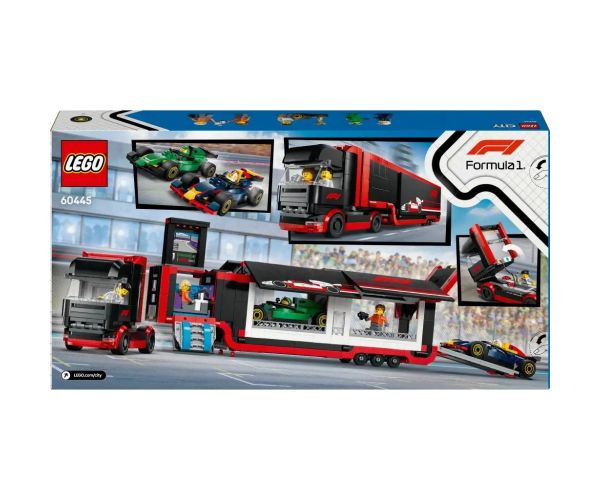 LEGO® City: Camion F1® cu mașinile RB20 și AMR24 F1® (60445)