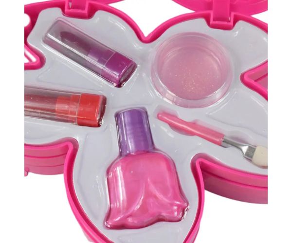 Sparkle & Glitter: Set de machiaj în trei niveluri în formă de frunză cu oglindă