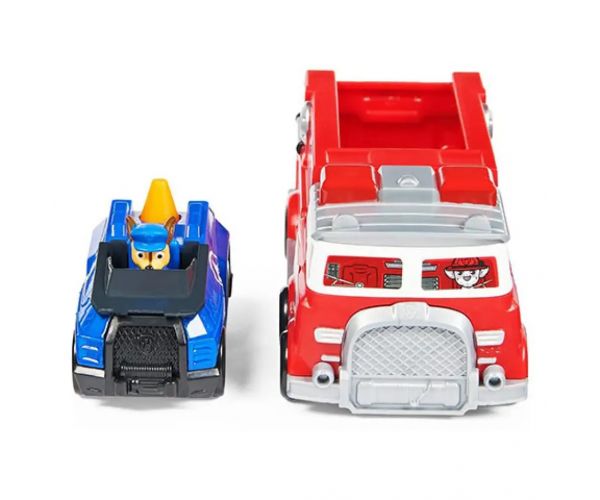 Paw Patrol: Ultimate Marshall mașină de pompieri și Chase mașină de poliție echipă - Spin Master