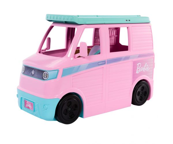Barbie Dream Land Road Trip autorulotă cu 20 de accesorii – Mattel