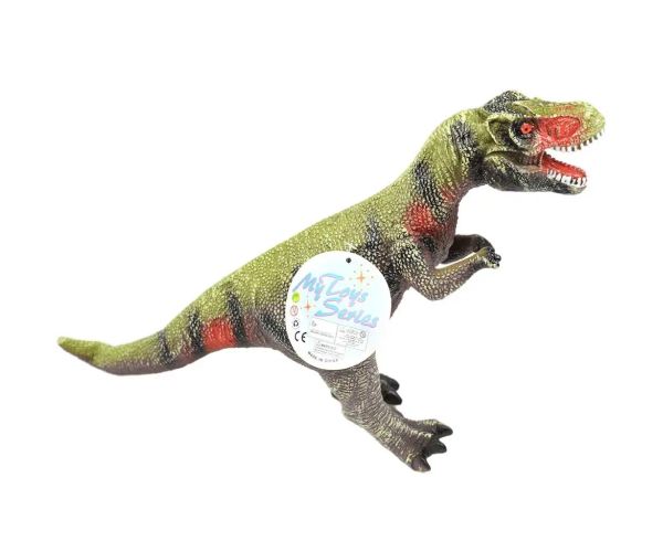 Dino World: Figurină dinozaur Tyrannosaurus Rex cu sunet, material vinyl cu umplutură de bumbac 35cm