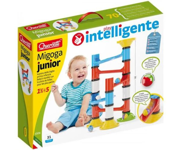 Quercetti: Migoga Junior set pistă biluțe 31 bucăți