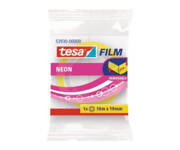 ICO: Tesa lipici bandă adezivă semn neon 19mm lățime în două variante