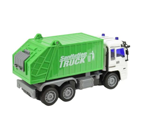 Camion de gunoi ​​cu telecomandă RC cu efecte de lumina 27MHz 20cm in diverse versiuni 1bucată