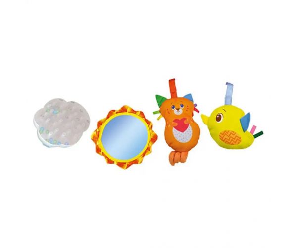 Descoperă! Covor de joacă animale cu accesorii 61x82cm - Clementoni baby