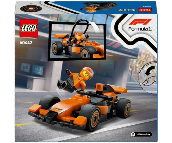 LEGO® City: Pilot F1® cu mașină de curse McLaren (60442)
