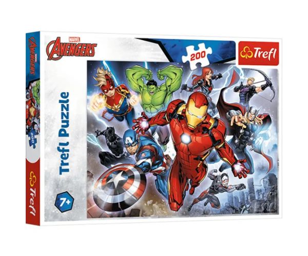 Marvel: Puzzle uriașii Răzbunători 200 de piese - Trefl
