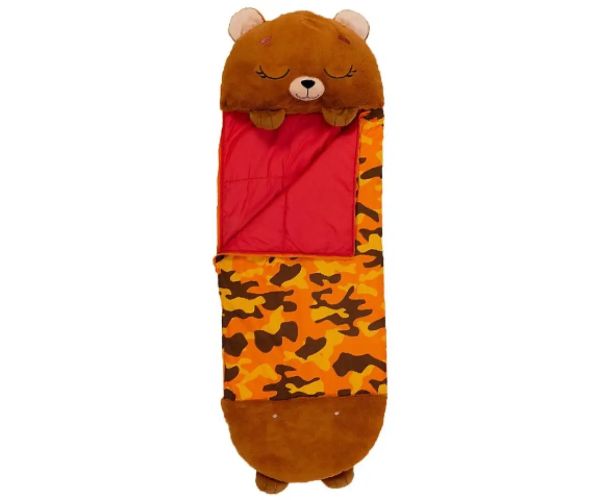 Happy Nappers: Ursuleț maro pernă sac de dormit 137cm