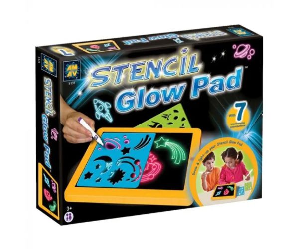 Neon tabel de desen luminează în întuneric