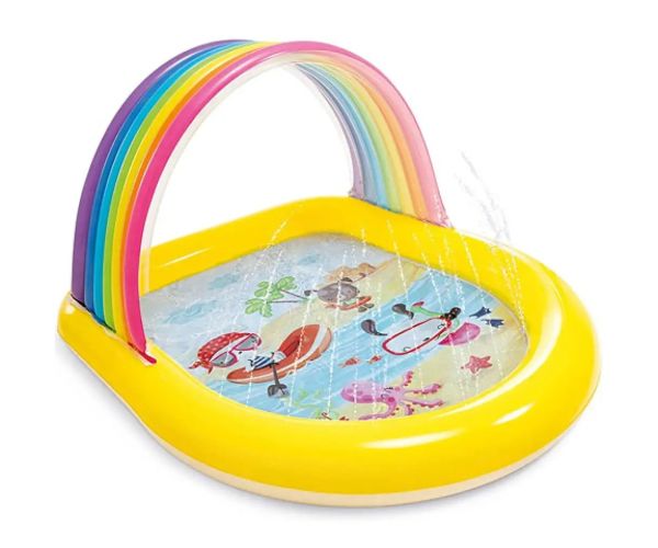 Intex: piscină curcubeu stropește 147x130x86cm