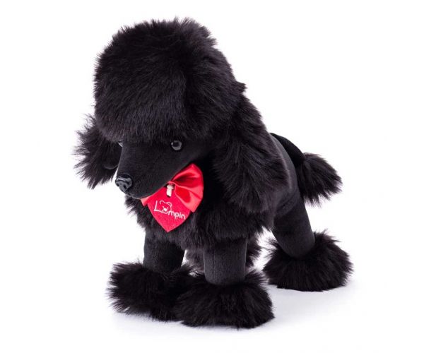 Charlie câine pudel negru figură din pluș 25cm - Lumpin