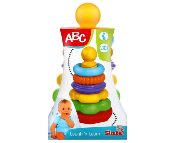 ABC piramidă inel colorată 25cm - Simba Toys